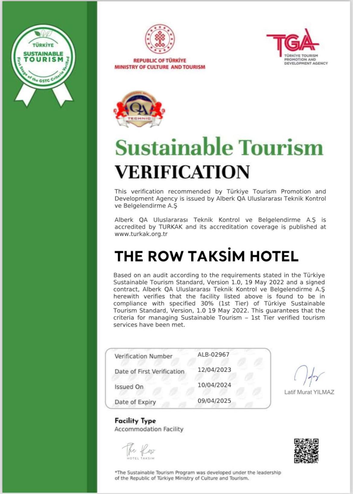 The Row Taksim Hotel 伊斯坦布尔 外观 照片